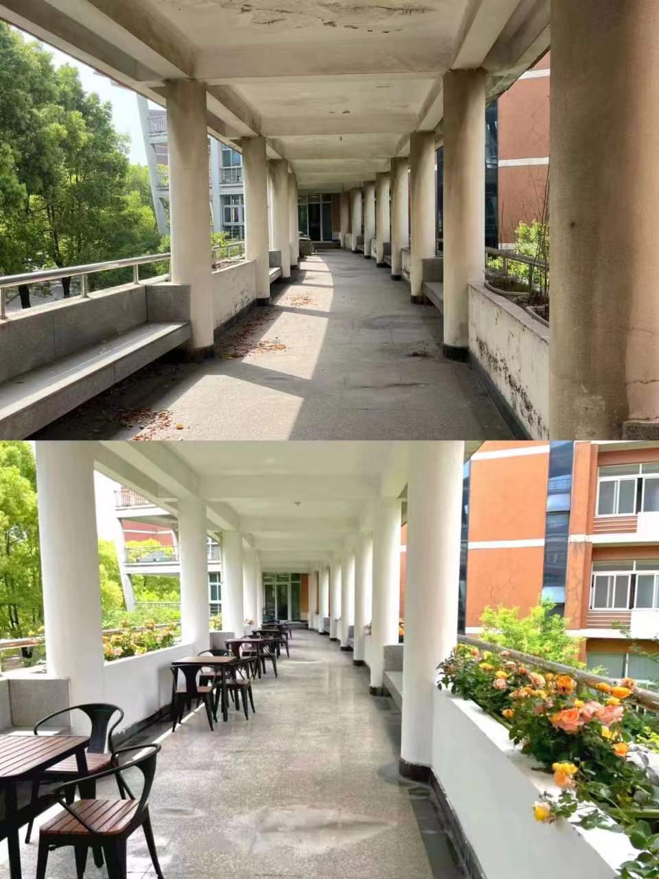 “咖啡+”校园公共文化空间走廊